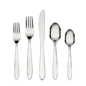 Breck 20-Piece Stainless Steel Flatware Set, Silver