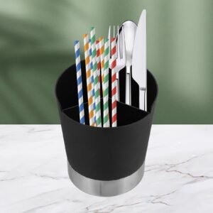 Cutlery Dispenser Spoon Utensil Holder Coffee Stirrers Dispenser