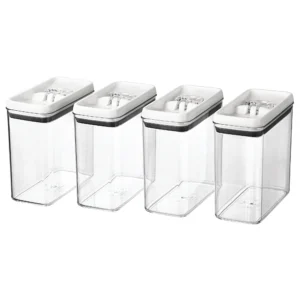 Canister Pack of 4 - Flip-Tite 11.5 Cup Rectangular Food Storage